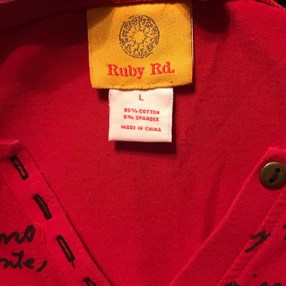 Ruby Rd. 3/4 Sleeve Top - Picture 6 of 6